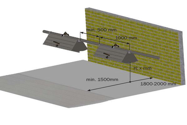 VD100 floor feeder mounting